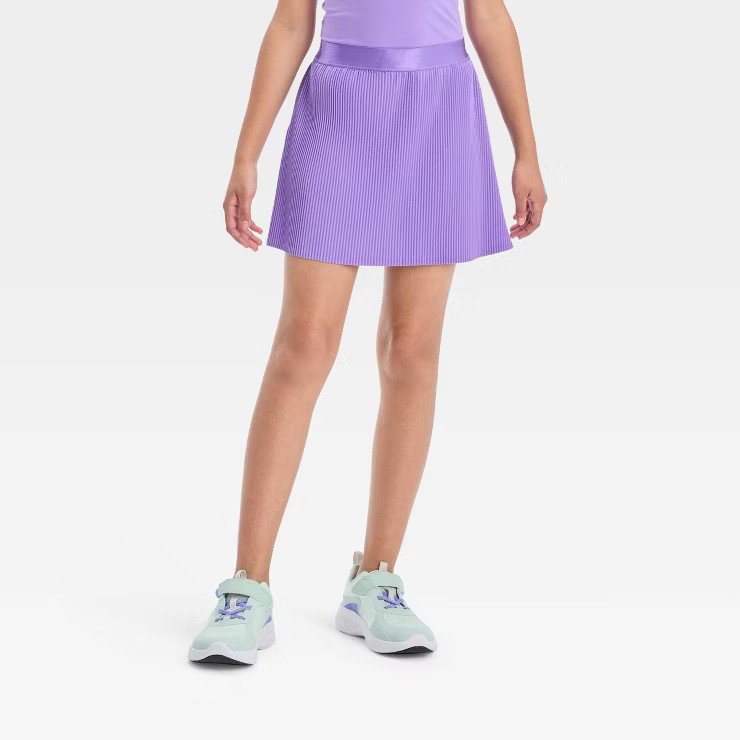 Girls' Pleated Woven Skort - All in Motion™ | Target
