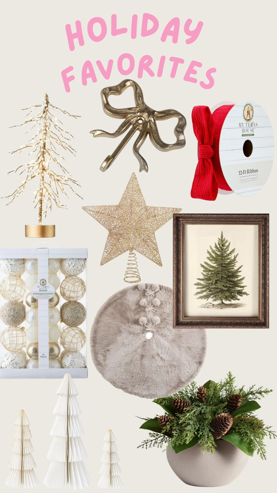 Holiday. Christmas. Bow. Tree. Wall art. Painting. Ornaments. Tree skirt. Tree topper. Trending. Best sellers. Viral  

#LTKHoliday #LTKSeasonal #LTKHome