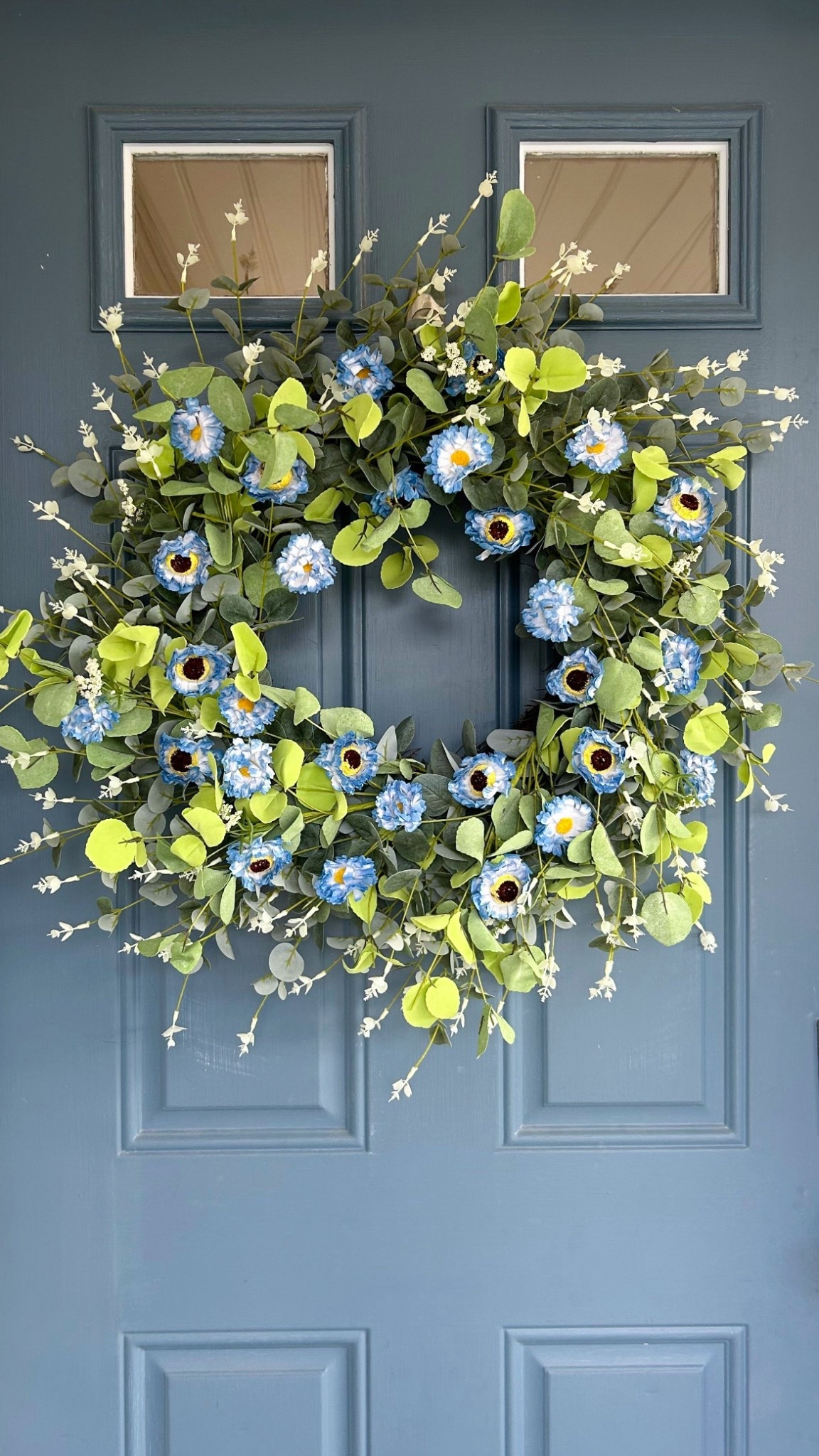 Blue and green wreath for spring + summer 🩵💚

#LTKSpringSale #LTKHome #LTKSeasonal