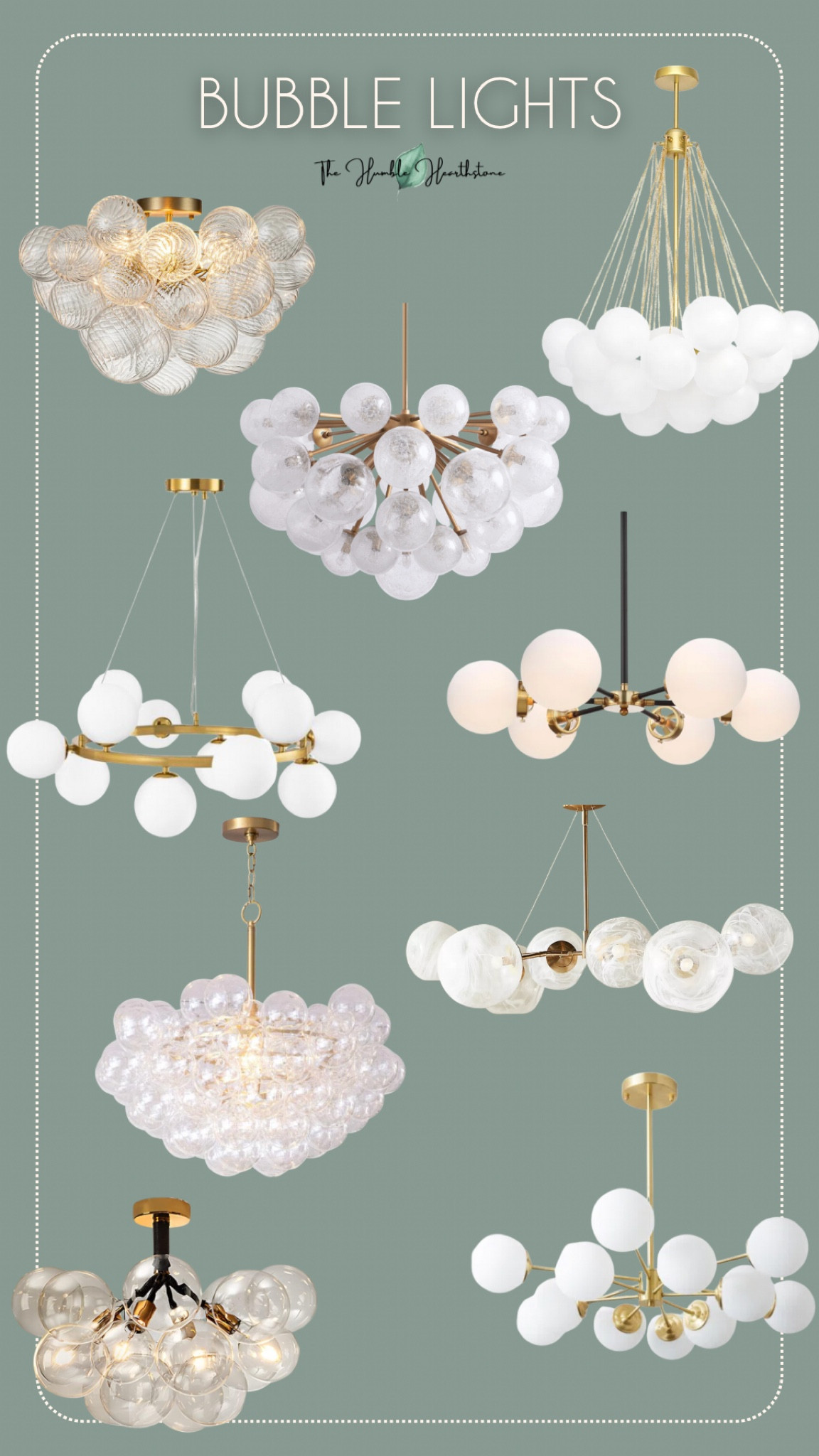 Bubble Lights, Chandelier, glass globe chandelier, lighting, ORC

#LTKhome