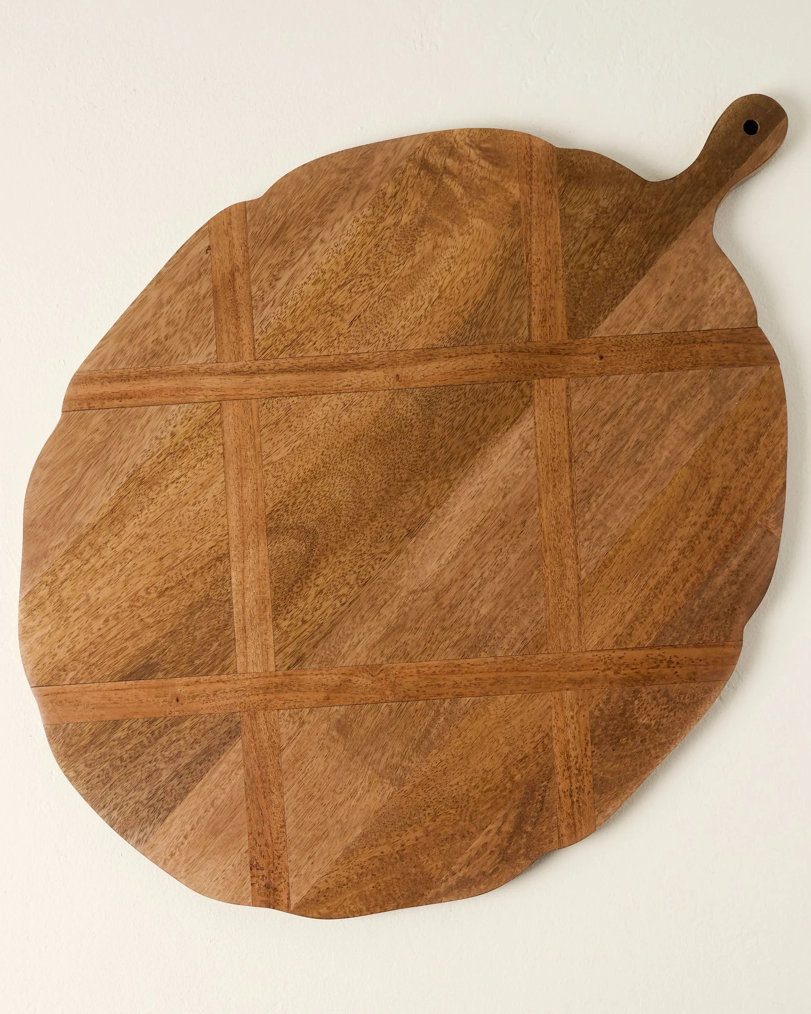Antiqued Wood Large Oval Serving Board | Magnolia