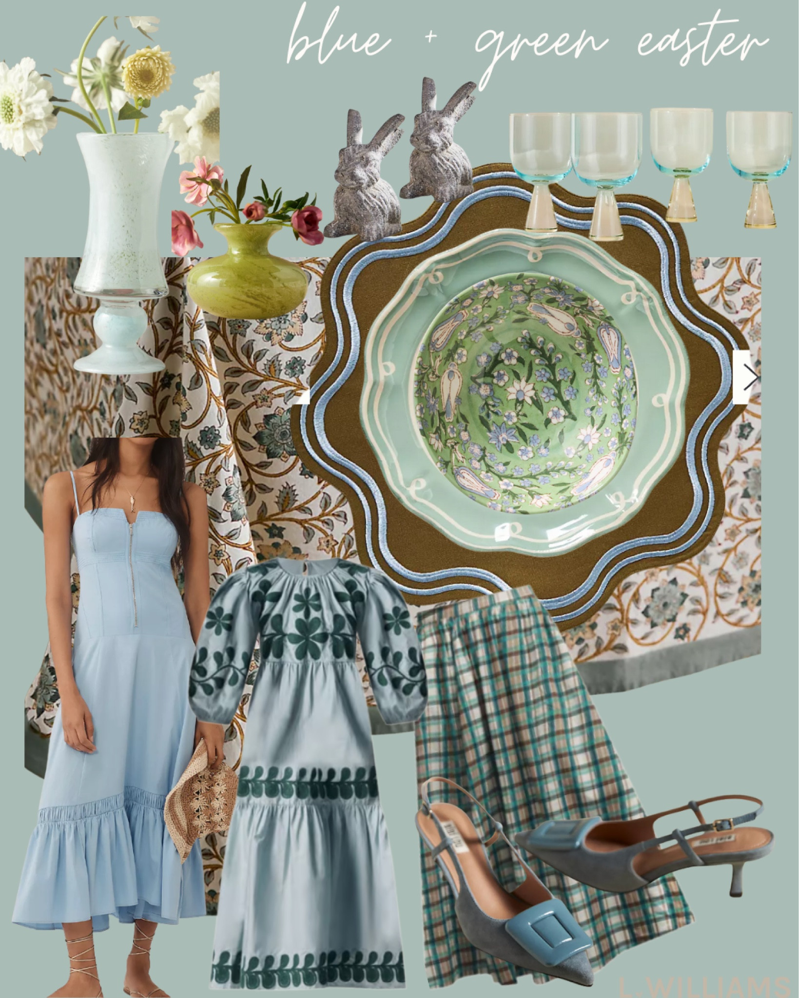 new blue + green Easter inspo from  @anthropologie 🩵💚 #anthropartner #ad
