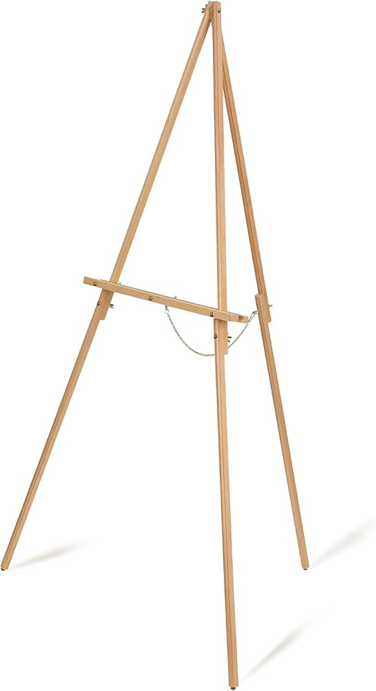 DANMO 63'' Wooden Easel Stand for Wedding Sign, Picture, Painting Canvas Beech Wood Poster Stand ... | Amazon (US)