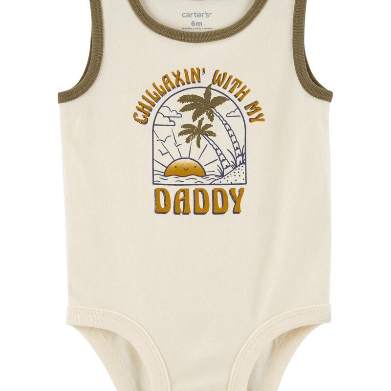 Baby Chillaxin' With My Dad Tropical Tank Bodysuit | Carter's