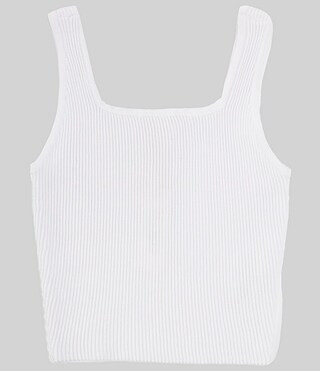 GB Big Girls 7-16 Sleeveless Square Neck Rib Tank Top | Dillard's | Dillard's