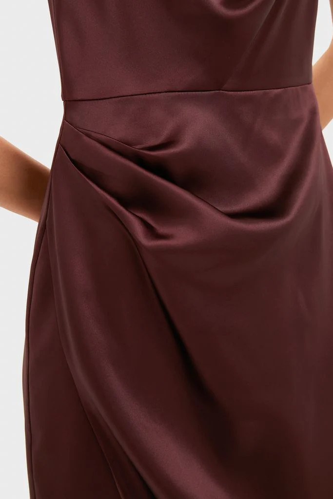 Chocolate Satin Sinclair Dress | Tuckernuck (US)