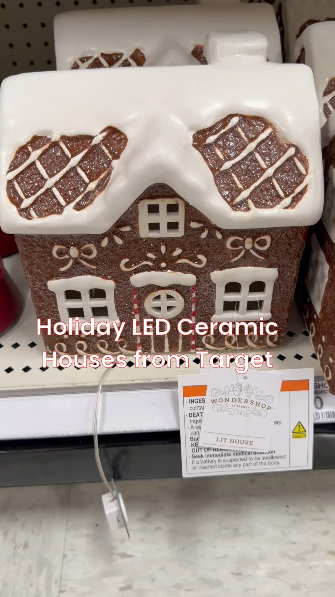 Love these fun LED Holiday ceramic houses from Target and most as low as $15!! 🤯 

#LTKHome #LTKHoliday #LTKKids