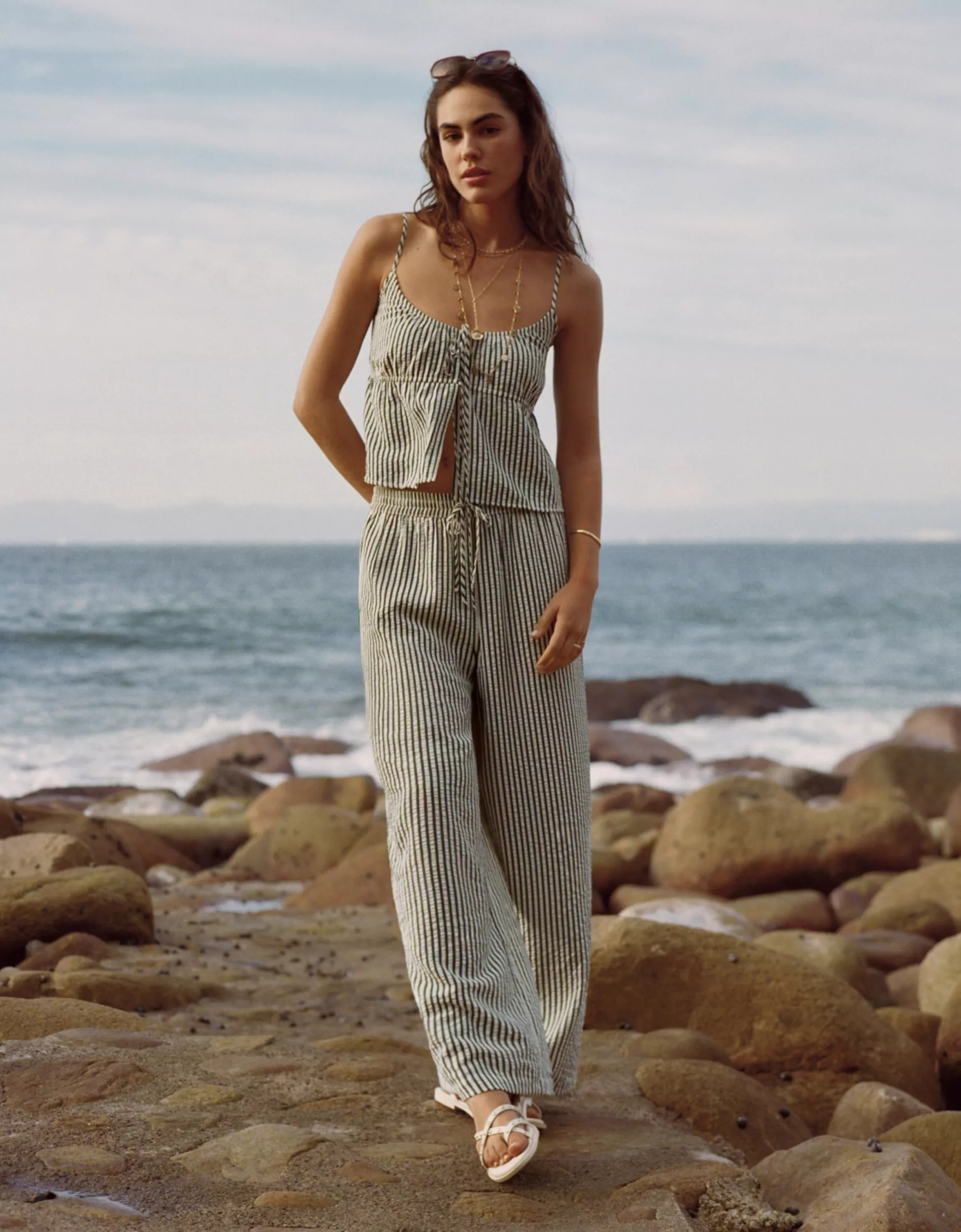 AE High-Waisted Seersucker Pant | American Eagle Outfitters (US & CA)