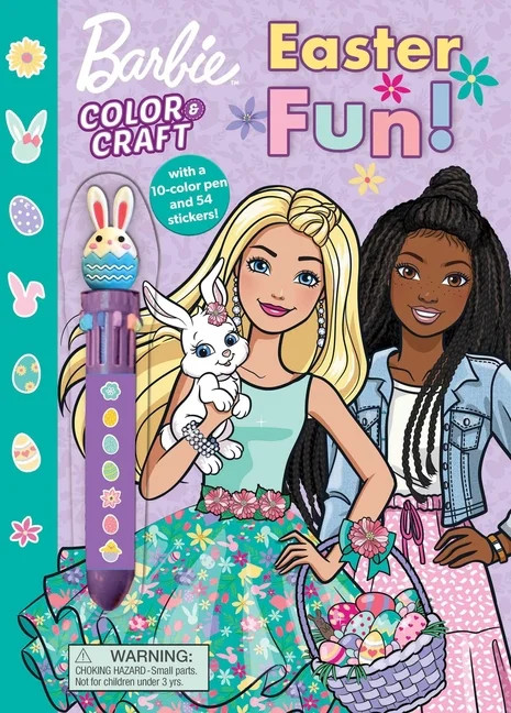 Color & Activity with Multicolor Pen Barbie: Easter Fun! (Paperback) | Walmart (US)