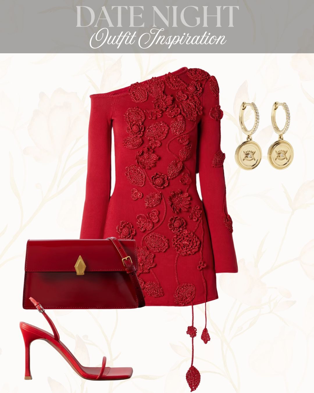 RED HOT ROMANCE ❤️

Make a statement in this stunning red one-shoulder mini dress adorned with textured floral details. Paired with sleek heels, a matching clutch, and gold drop earrings—this look turns every head and sets the tone for an unforgettable night out. ✨

A perfect mix of fierce and feminine.

#DateNightLook #RedDressMoment #RomanticStyle #EveningOutfitInspo #PowerfulFeminine #BoldAndBeautiful #WhatToWearTonight #ChicAndSultry #StatementStyle #OOTDInspo

#LTKpartywear #LTKuk #LTKstyletip