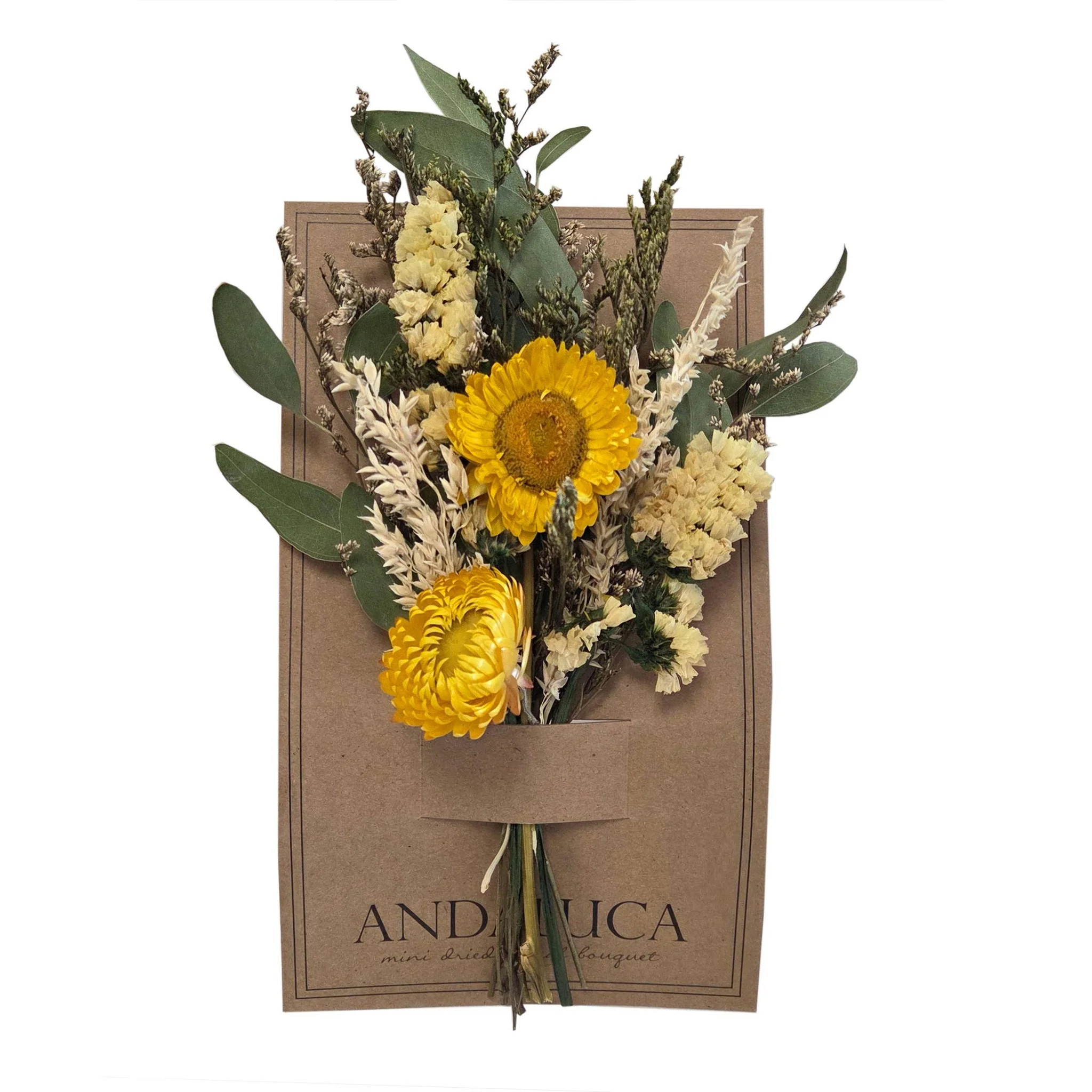 Yellow Strawflower Happy Mini Bouquet | Shop.com