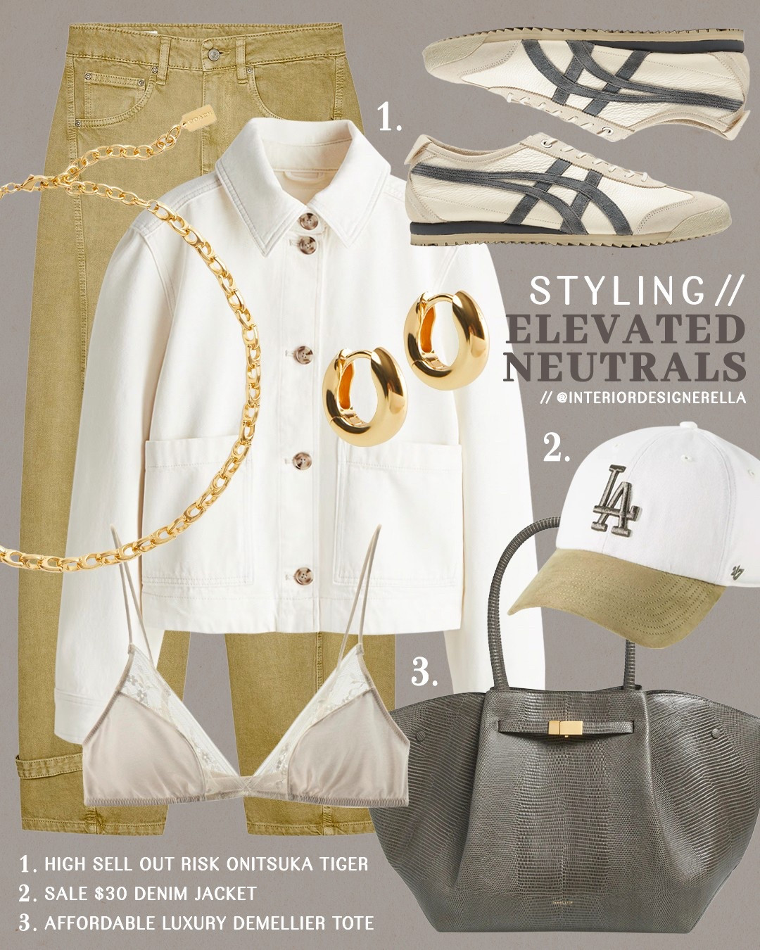 Styling elevated neutrals 🤎 SALE $30 denim jacket + high sell out risk Onitsuka Tiger sneakers!✨ Share this post with a friend!!🤗 Click on the “Neutral Looks” collection on my LTK to shop this post and more!🤗 Have an amazing day!! Xo!!