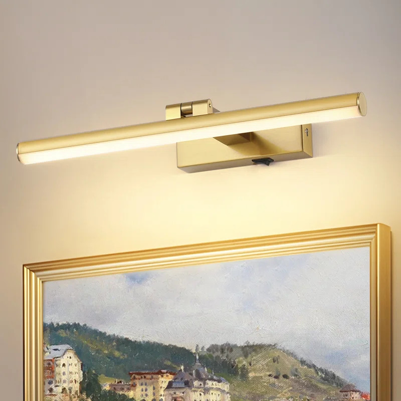 Mercer41 15.8" Dimmable 1 - Light  LED Picture Light with Remote, Battery Powered Wall Mount Ligh... | Wayfair North America