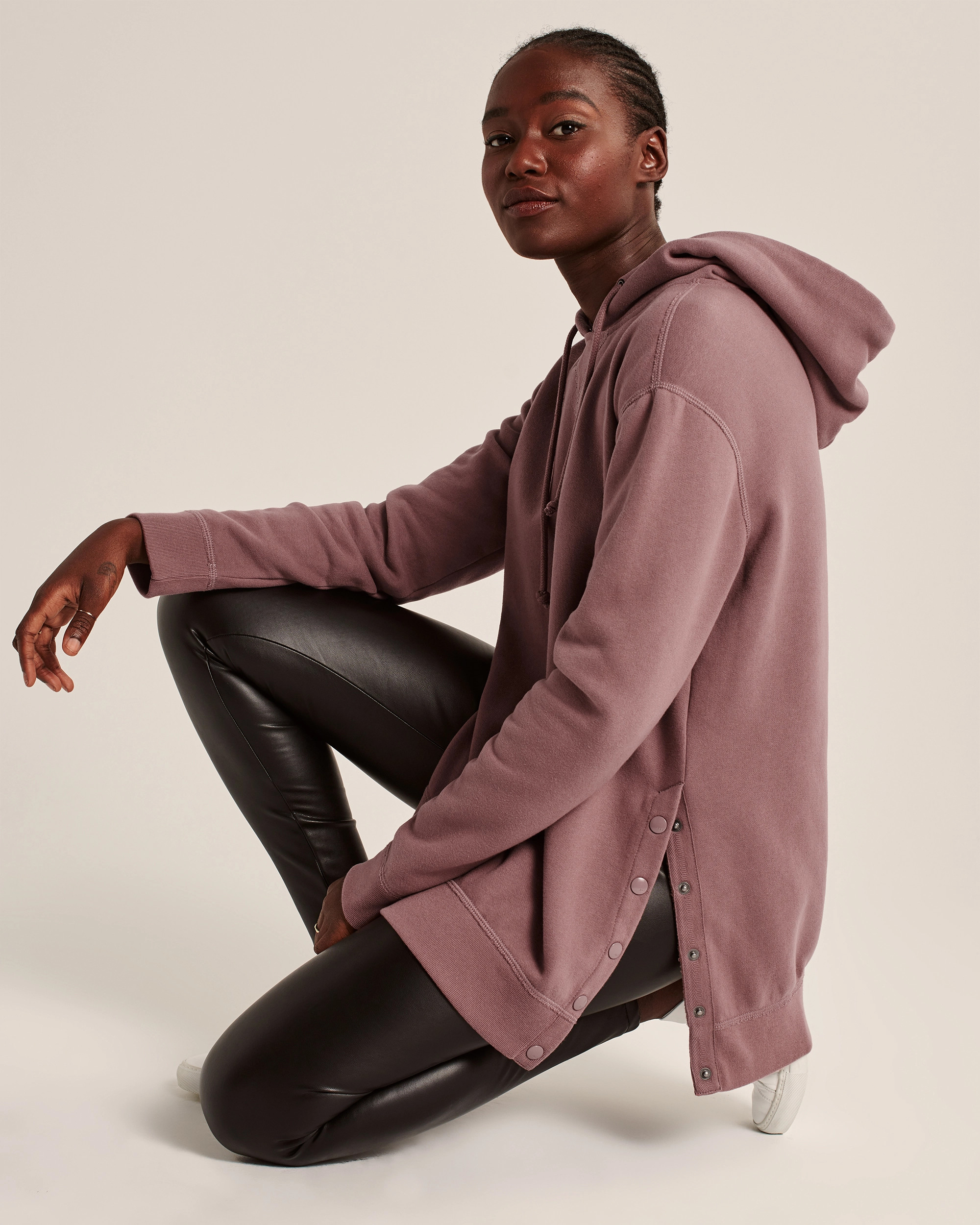 Side-Snap Hoodie | Abercrombie & Fitch (US)