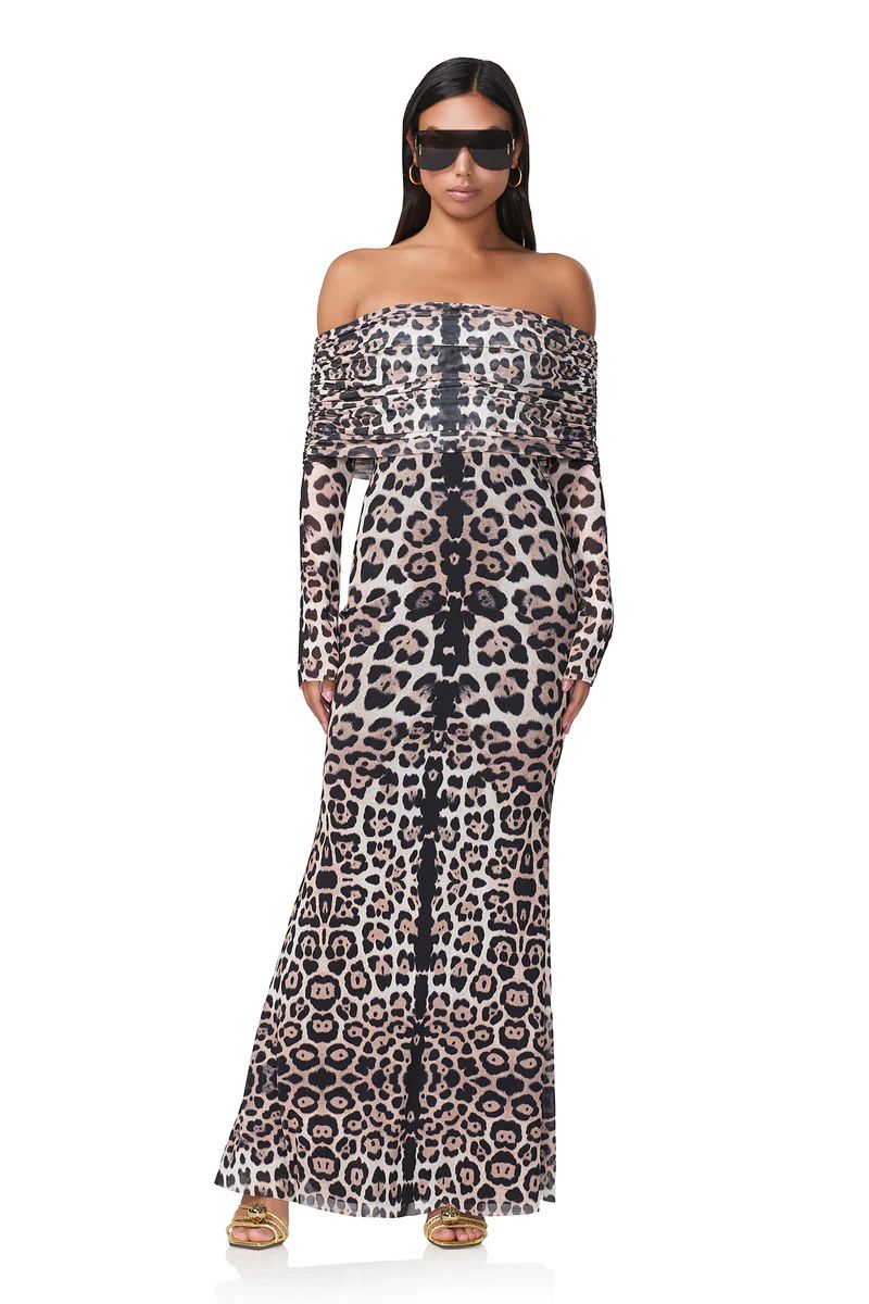 Thelma Maxi Dress - Placed Leopard | ShopAFRM