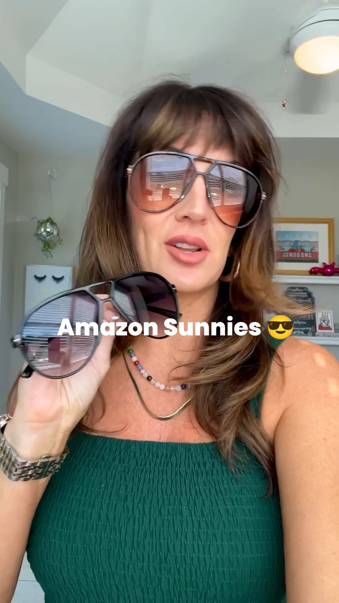 Amazon 2 pack of sunglasses for the win! Fit great under 🧢 caps too! #Amazon finds // I’ll link a few others too 

#LTKOver40 #LTKFindsUnder50 #LTKActive