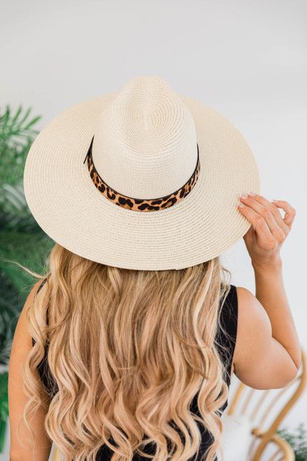 Basking in the Sun Hat Ivory | The Pink Lily Boutique