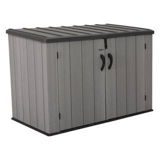 43 in. W x 76 in. D x 52 in. H Resin Horizontal Outdoor Storage Cabinet Shed | The Home Depot