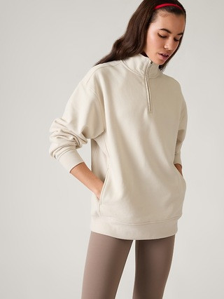 Forever Fleece 1/4 Zip Sweatshirt | Athleta | Athleta