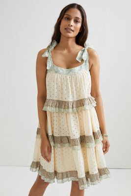 Effie Eyelet Mini Dress | Anthropologie (US)