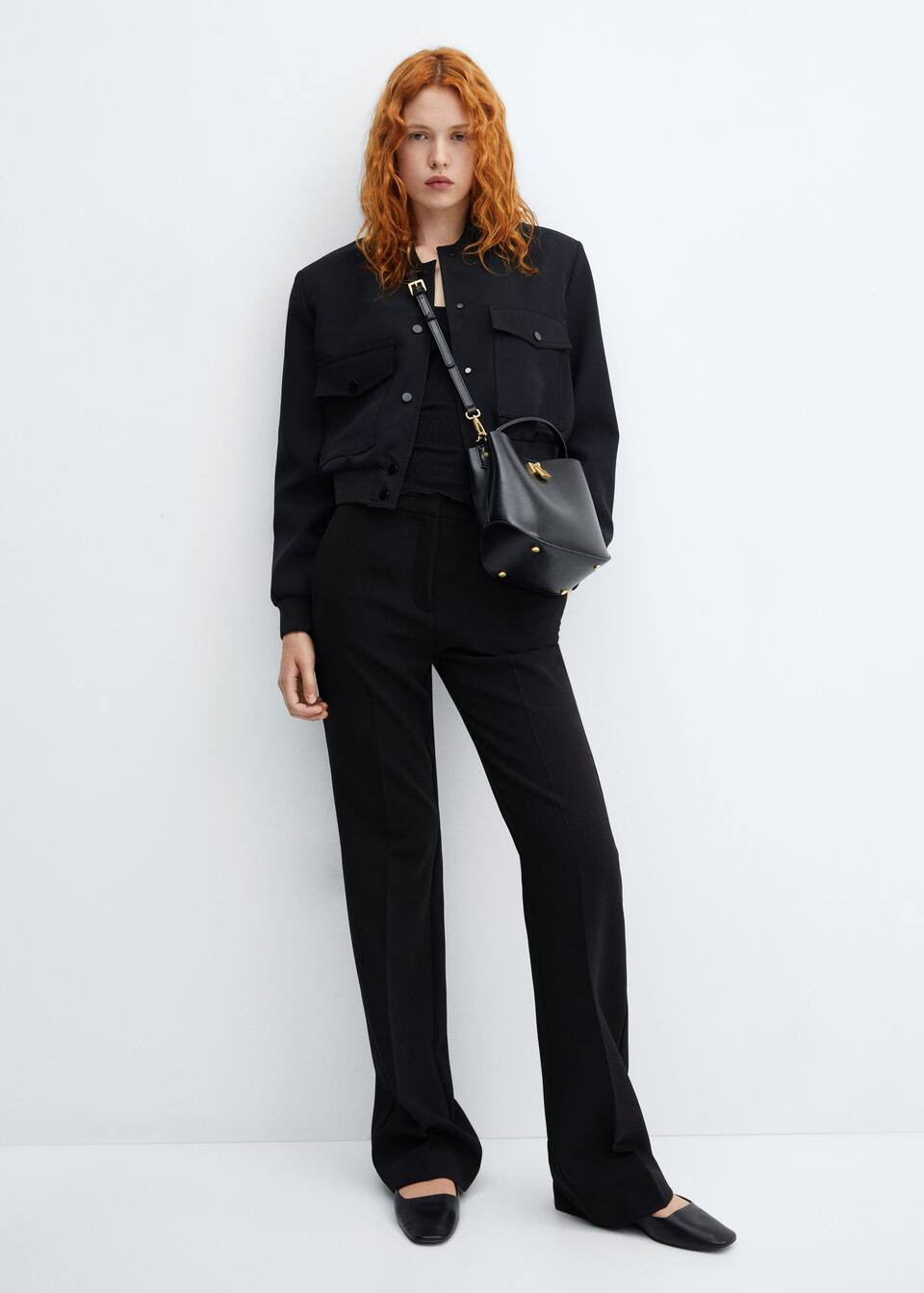 Padlock mini shopper back -  Women | Mango USA | MANGO (US)