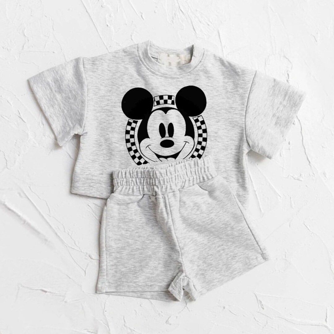 Baby Toddler 100% Cotton Cartoon Mouse Clothing Set, Outfit, Shirt, Shorts, Baby Girl , Baby Clot... | Etsy (US)