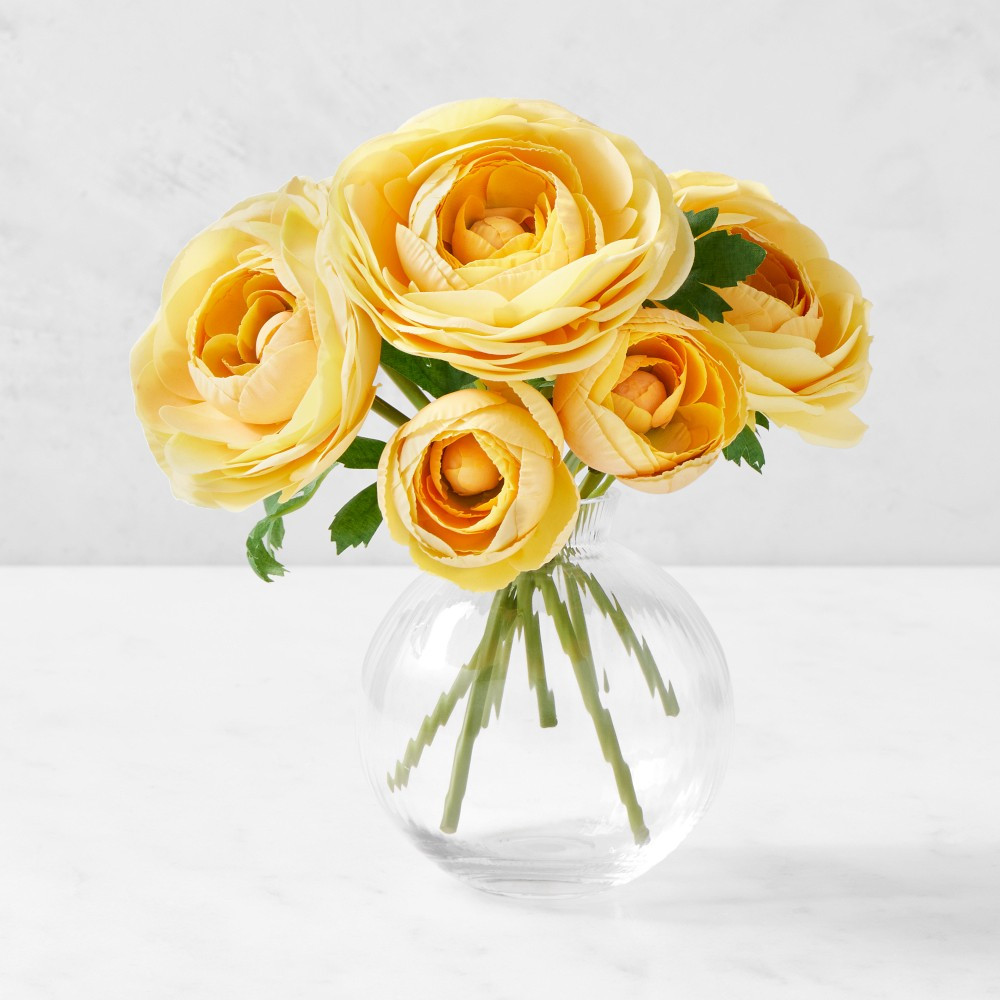 Real Touch Faux Yellow Ranunculus Bundle | Williams-Sonoma