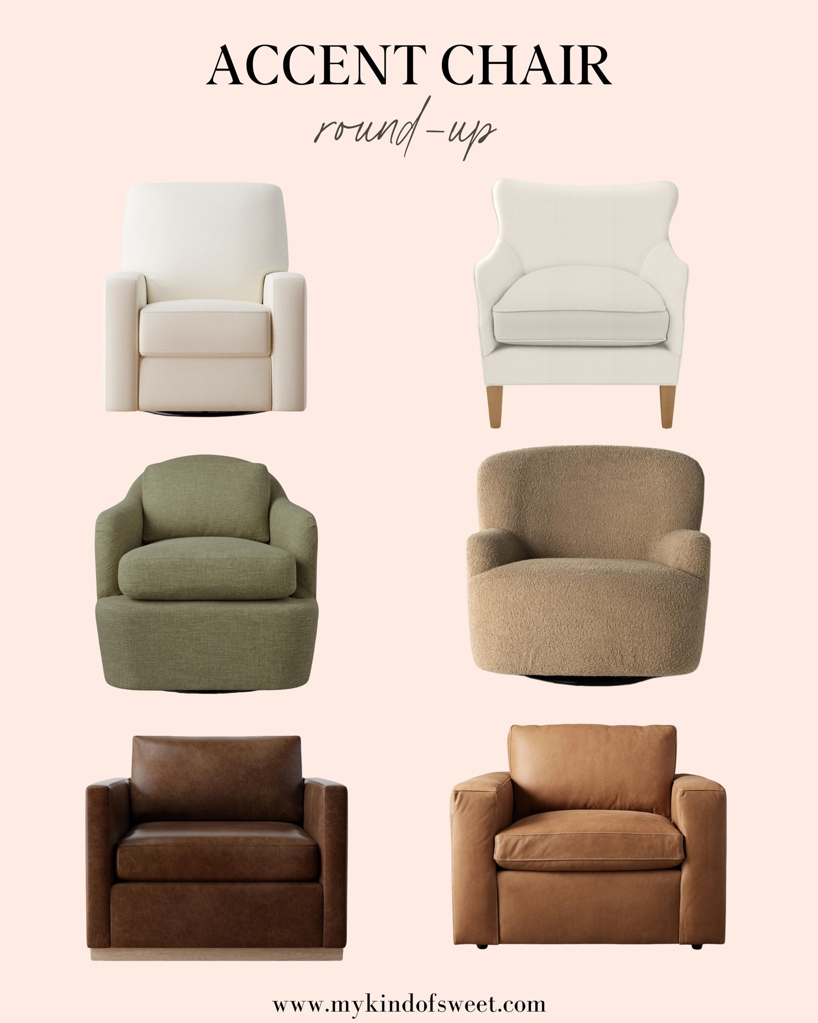 These accent chairs are a great way to switch out some older furniture in your home. I love the Arhaus green swivel chair.  

#LTKStyleTip #LTKHome