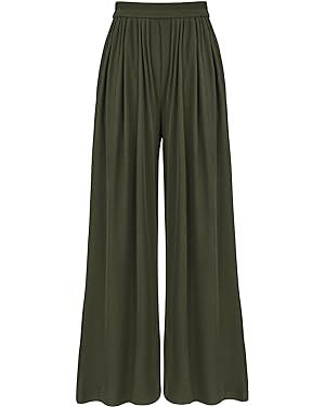 BRDFRL Womens Wide Leg SweatPants Casual Loose Yoga Pants Comfy Lounge Joggers Baggy Sweatpants Pockets Purple 2xl