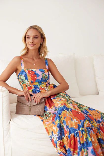 Katarzyna Dress - Multi Floral | Esther & Co (AU)