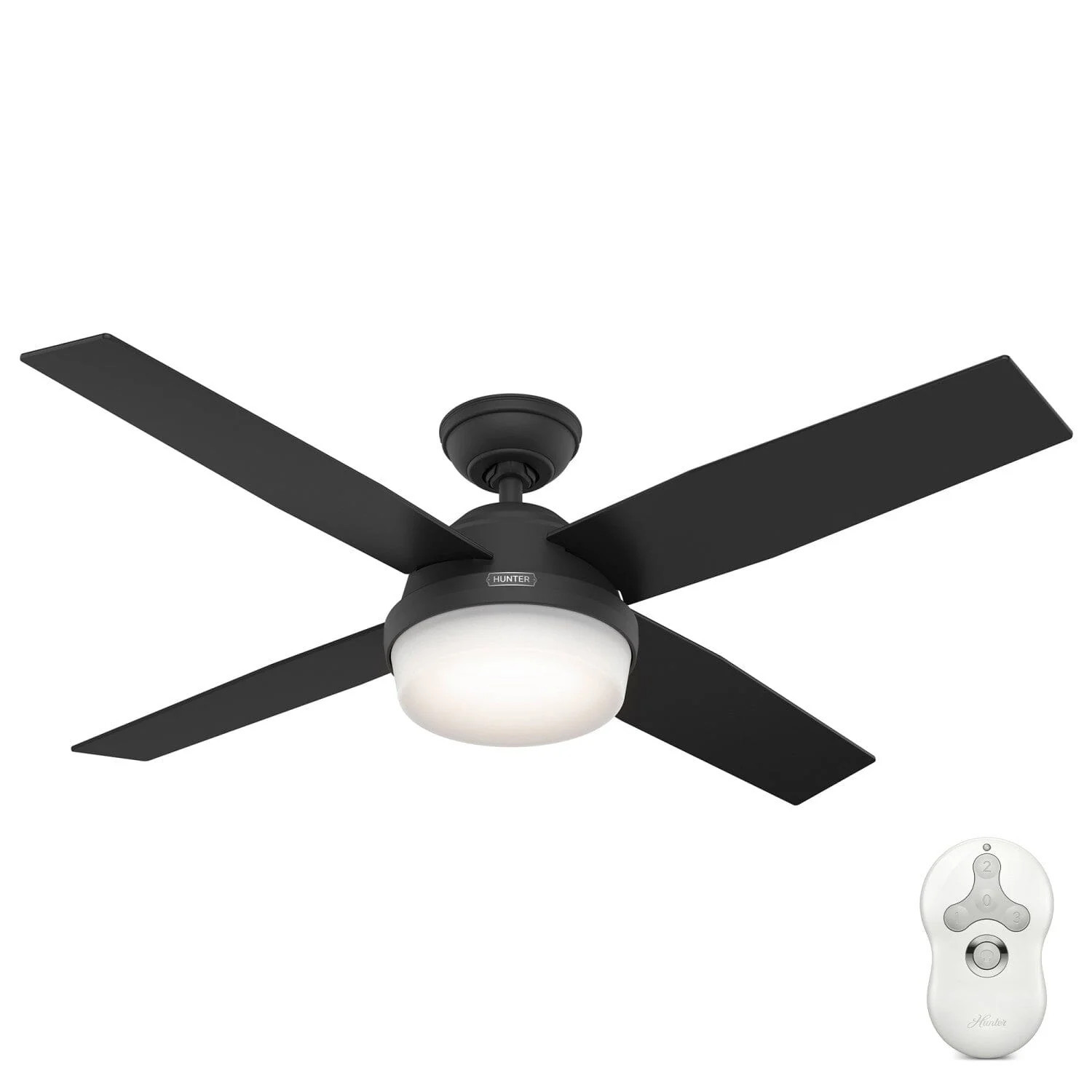 Dempsey with Light 52 inch Ceiling Fan | Hunter Fan Company