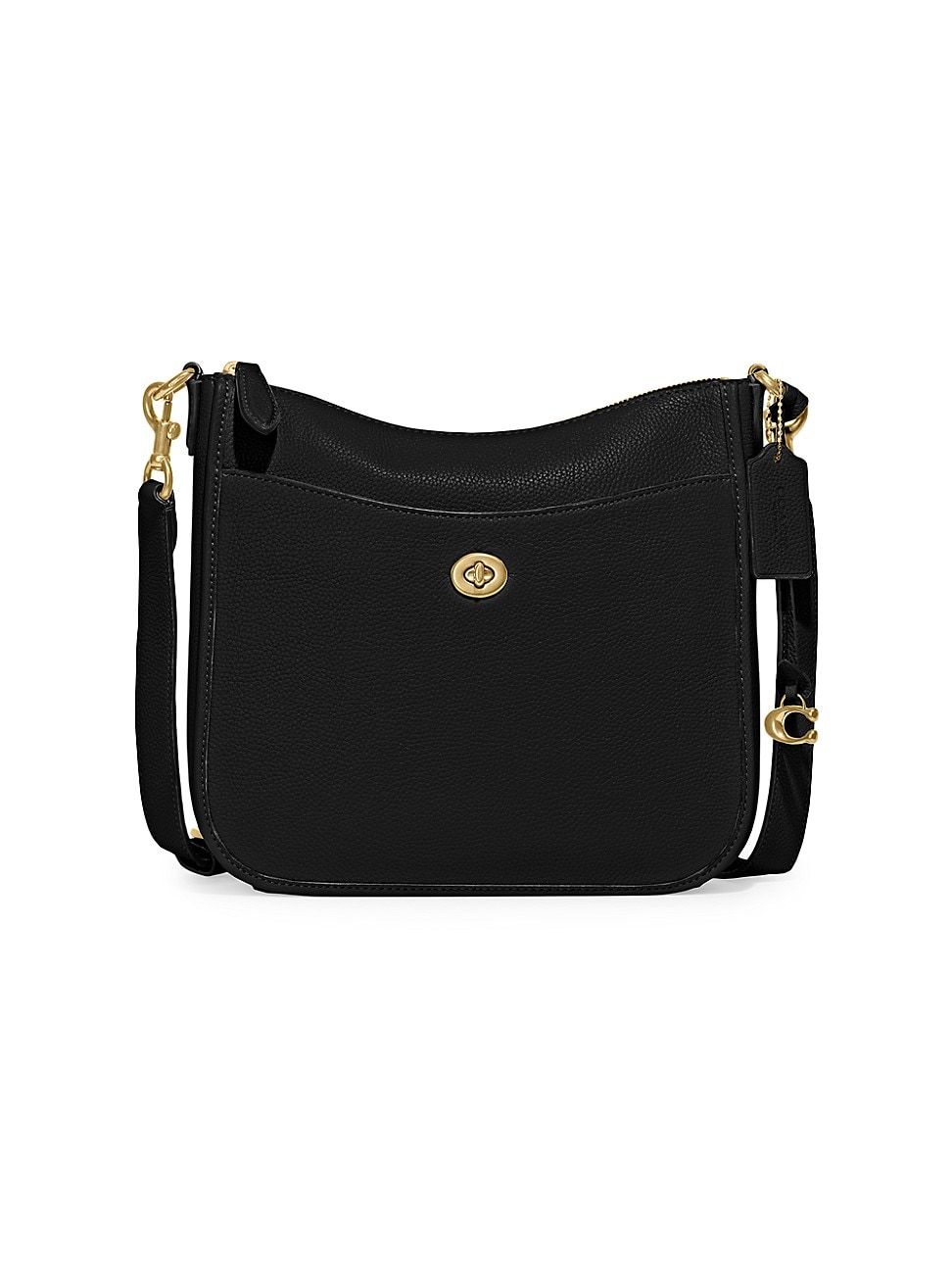 Women's Chaise Leather Crossbody Bag - Black | Saks Fifth Avenue
