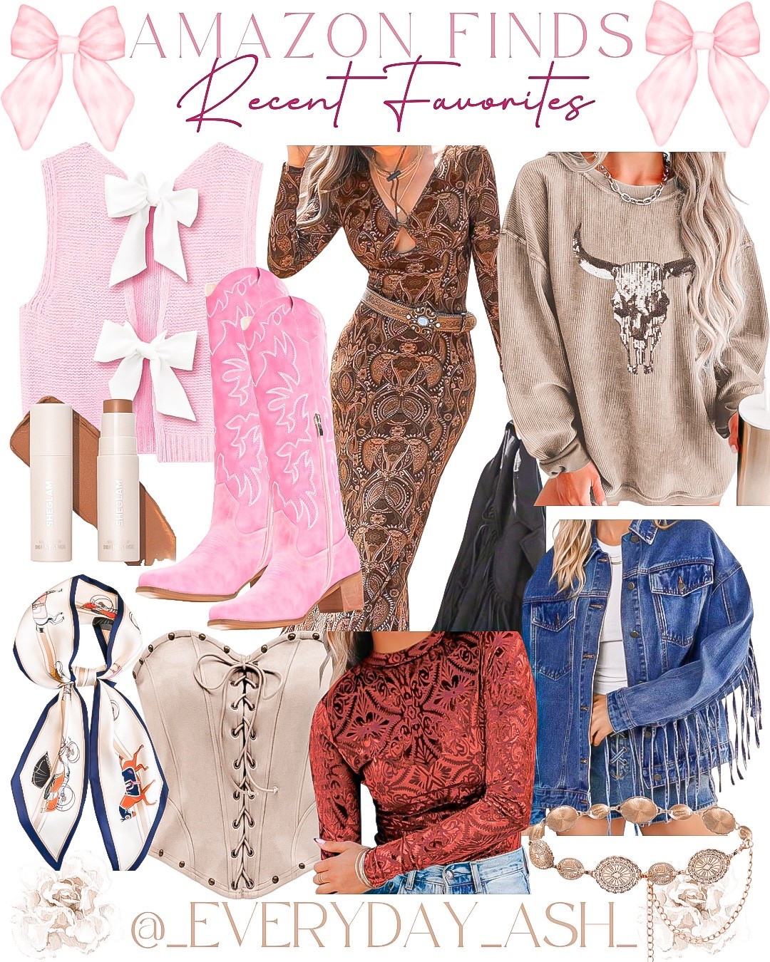 Amazon // recent favorites 🩷💗

Western fashion, Amazon fashion, winter fashion, Valentine’s Day, pink fashion, western boots, country concert outfit, denim jacket

#LTKValentine #LTKBeauty #LTKootd