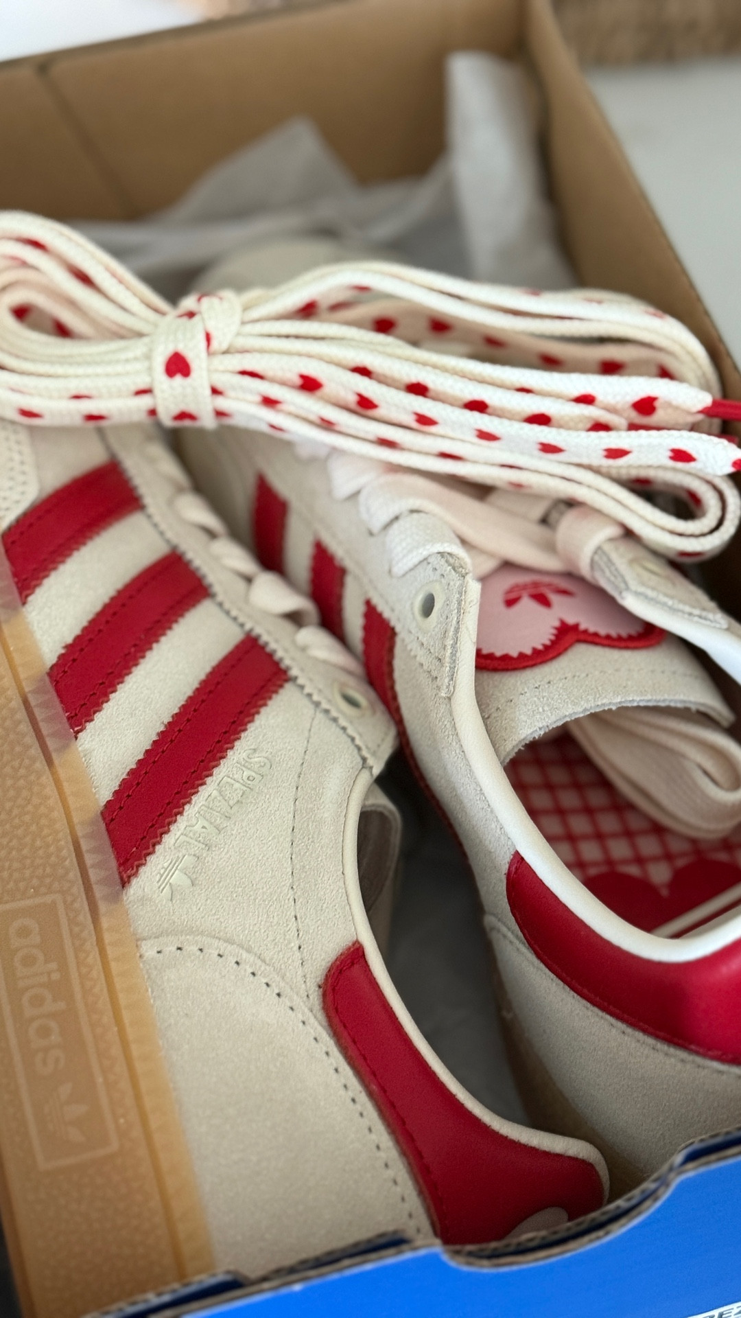 The cutest Valentine Adidas! I size down 1/2 size in this style. #valentineshoes #heartshoes #heartadidas 

#LTKSeasonal #LTKootd #LTKWorkwear