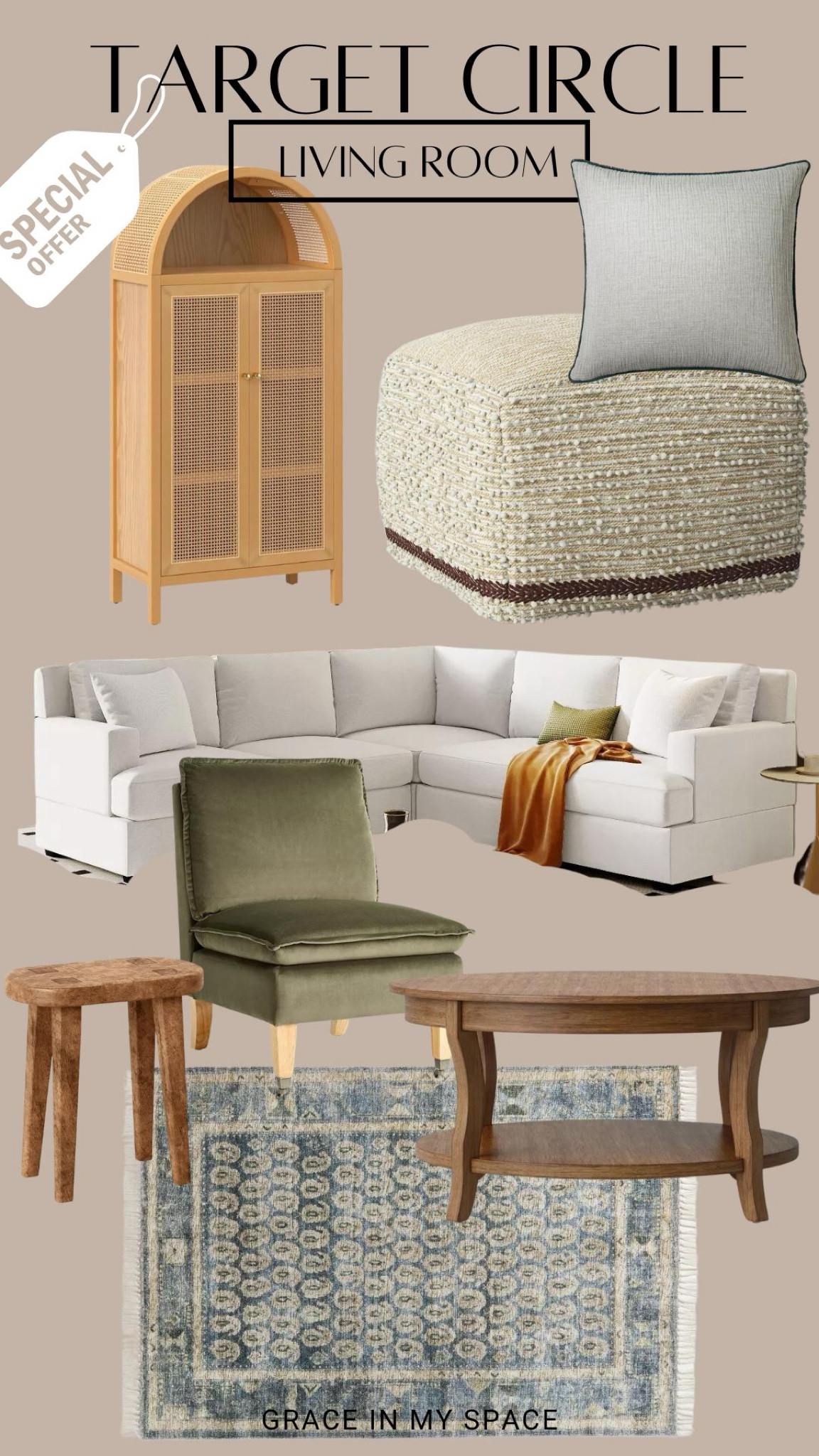 Target circle living room sale! Sectionals are at great prices, along with these accent tables and cabinets  

#LTKHome #LTKFindsUnder100 #LTKSummerSales