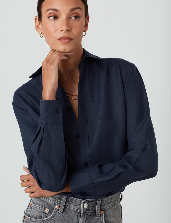 The Boyfriend: Hemp, Navy | With Nothing Underneath