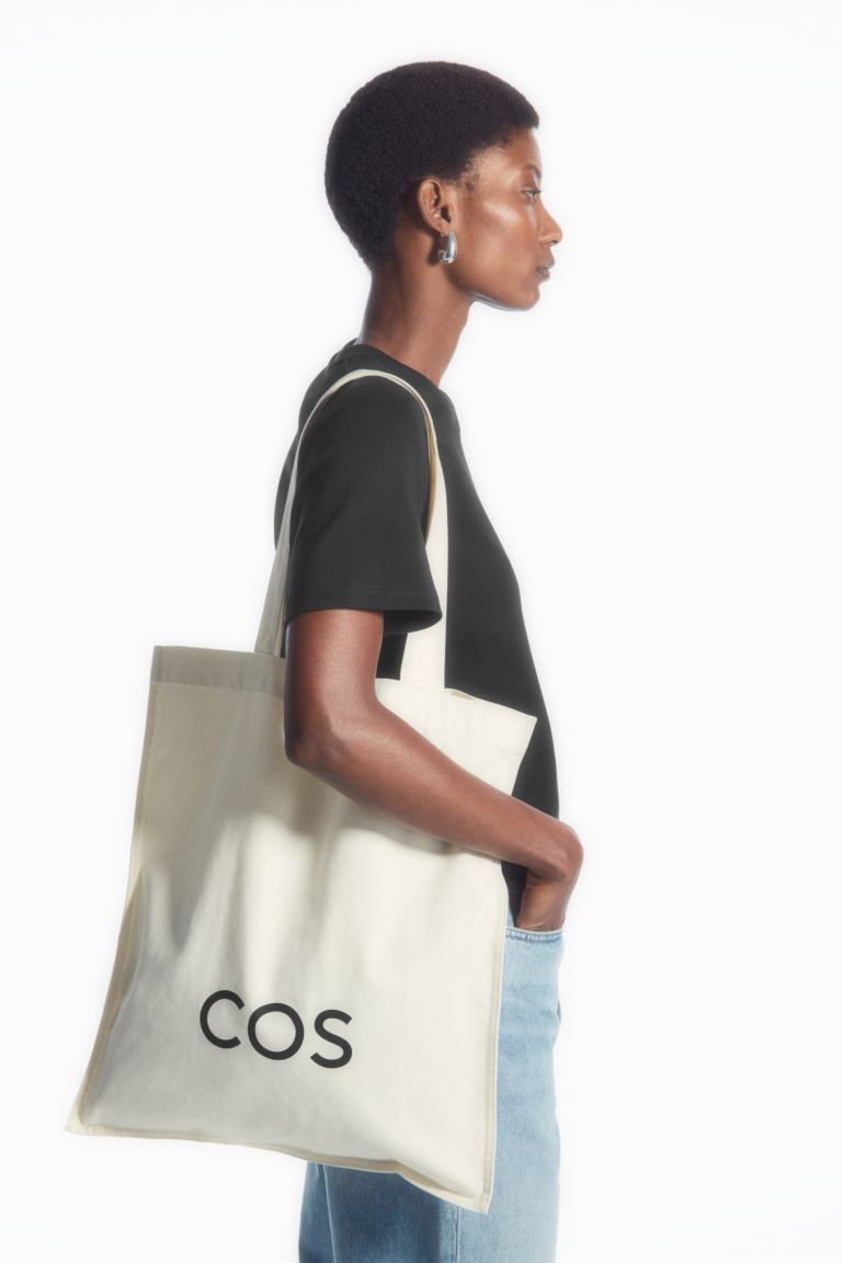 COS EQUALITY CANVAS TOTE BAG | H&M (UK, MY, IN, SG, PH, TW, HK)
