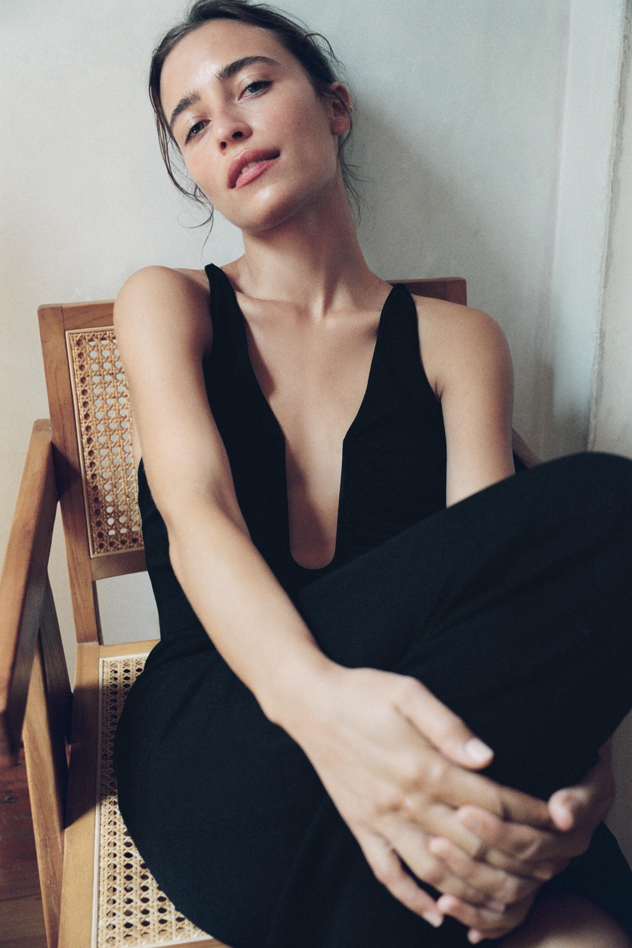 LONG KNIT DRESS | Zara UK