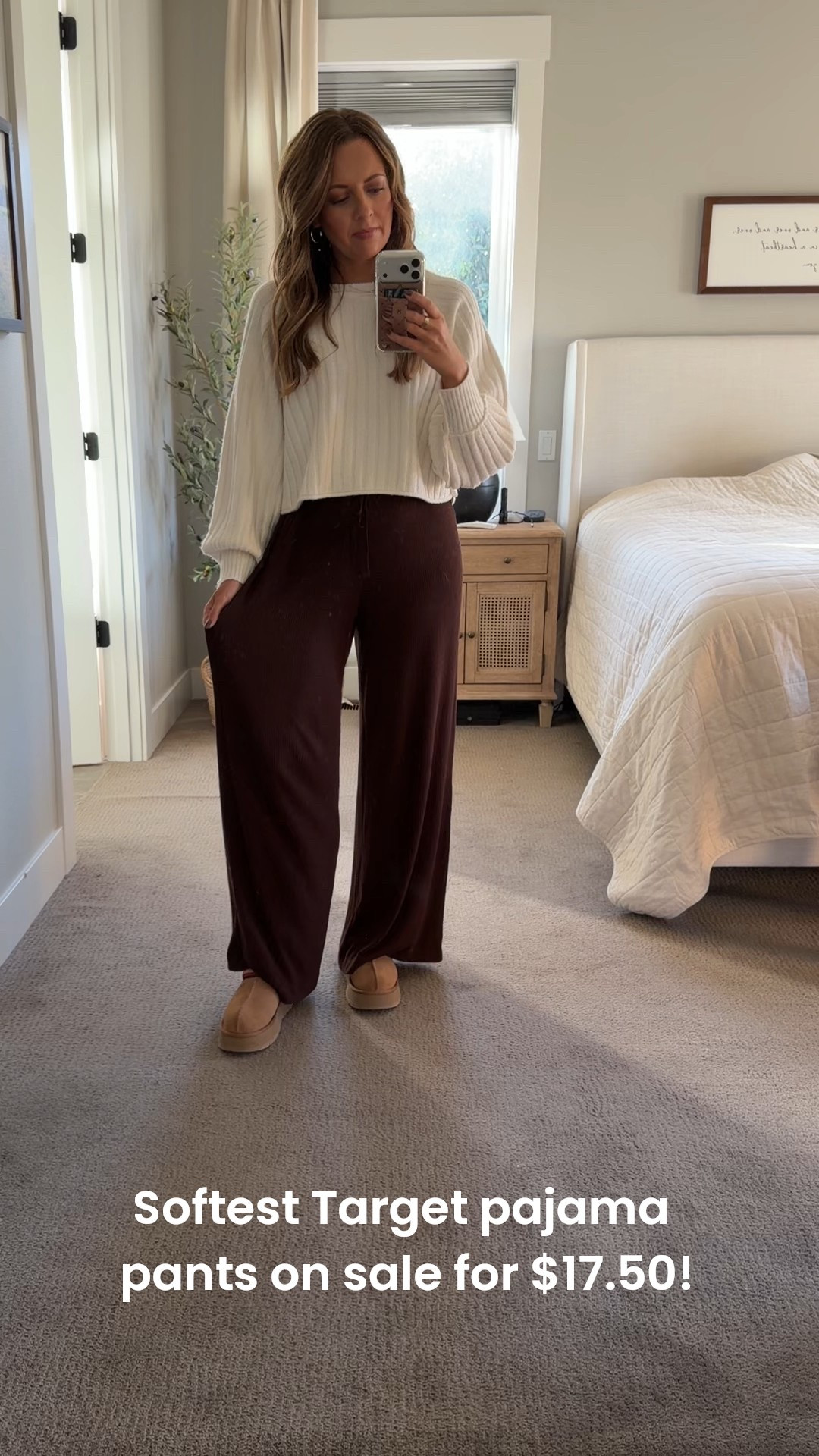 RUUNNNN! 🏃‍♀️ The best pajama pants at Target are on sale for 30% off!! Reg. $25, and now priced at $17.50!

I get my true size small, they are very stretchy and soft ribbed fabric. They wash up well! I have them in four colors! The brown is so cute! FYI – these two run long. I am 5‘6“ so if you’re too much shorter than I am, you might not love the long length.

#LTKGiftGuide #LTKSaleAlert #LTKCyberWeek