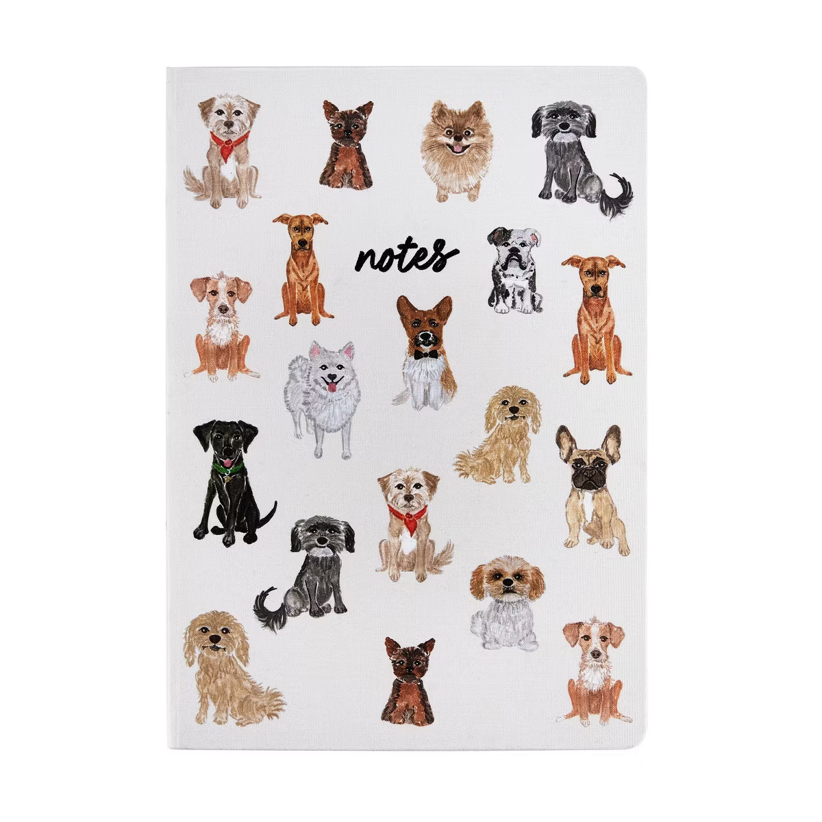Eccolo 256pg Ruled Journal 8.13"x6" All Over Dog: Hard Cover Lined Notebook for All Ages | Target