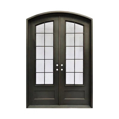 Saville Arch Wrought Iron Door | Wayfair North America