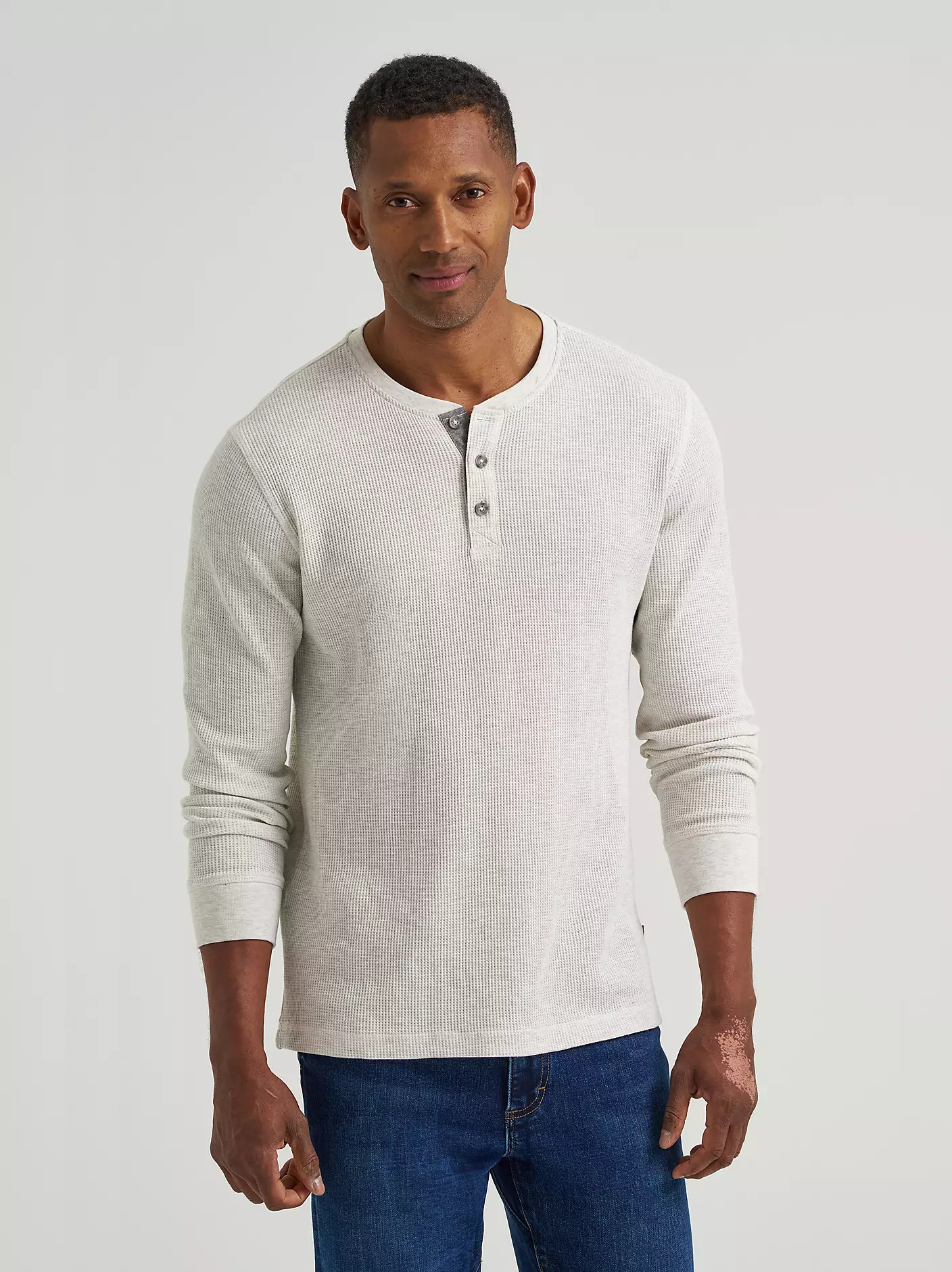 Men's Waffle Knit Henley Shirt | Lee Jeans