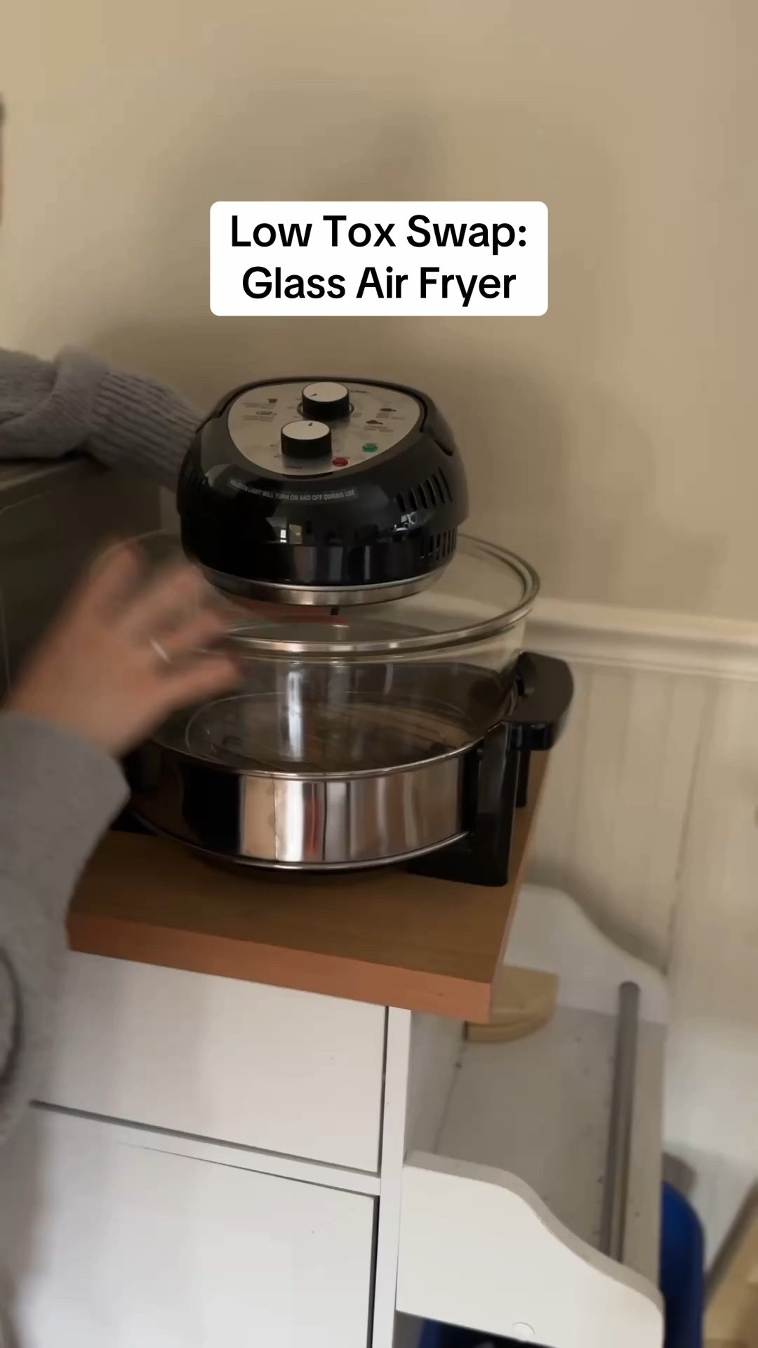 An underrated low tox swap: switching from a coated, non-stick air fryer to a glass one! This comes with a little learning curve to understand how things heat up differently inside, but I feel so much better knowing that something that’s used daily is healthier for us.

#bigbossairfryer #glassairfryer #airfryer #lowtox #lowtoxliving 

#LTKHome #LTKmorningroutine #LTKfoodie