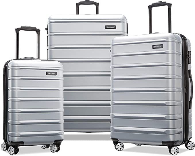 Samsonite Omni 2 Hardside Expandable Luggage with Spinner Wheels, Artic Silver, 3-Piece Set (20/2... | Amazon (US)