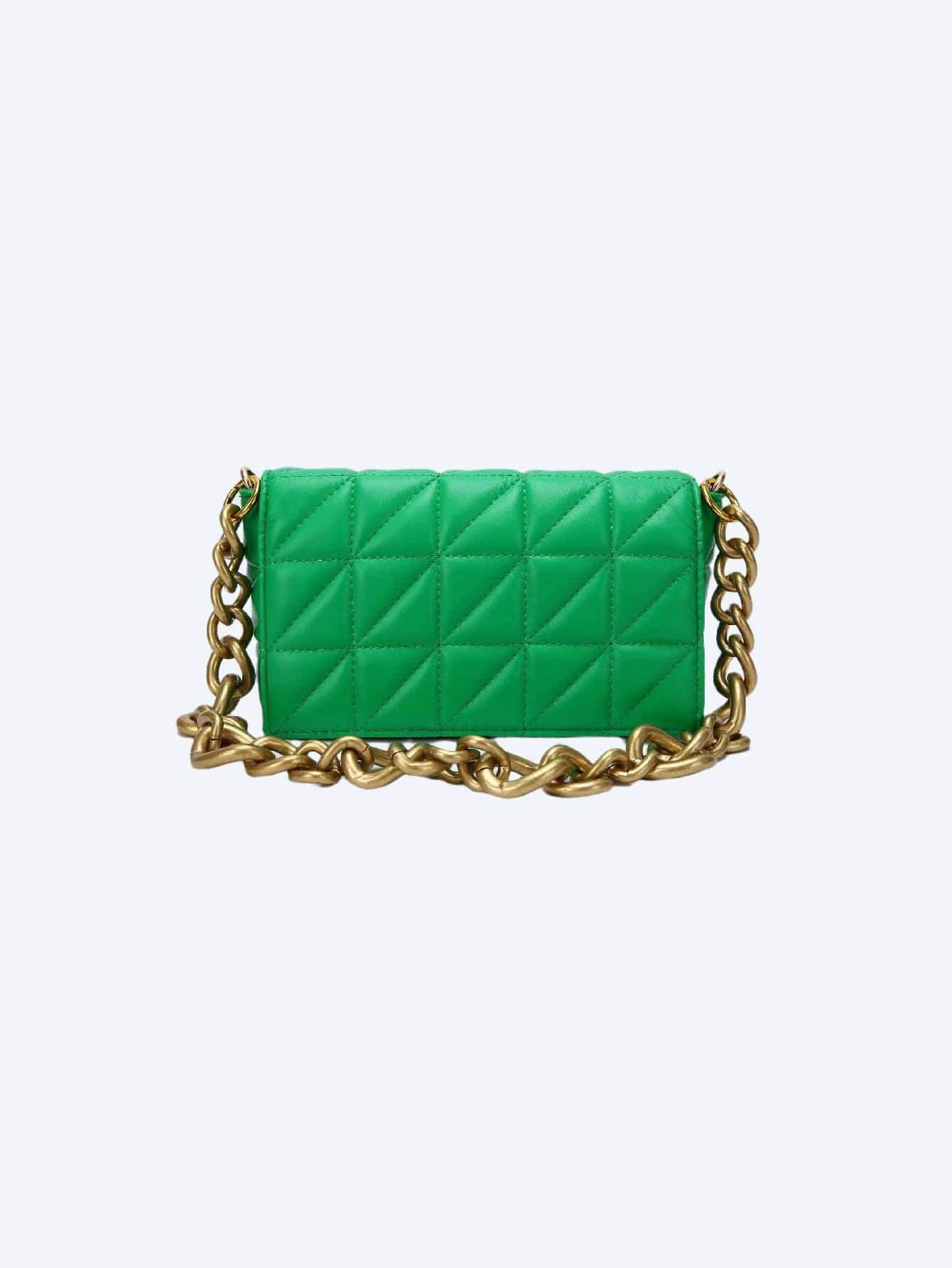 Geometric Quilted Chain Square Bag | SHEIN