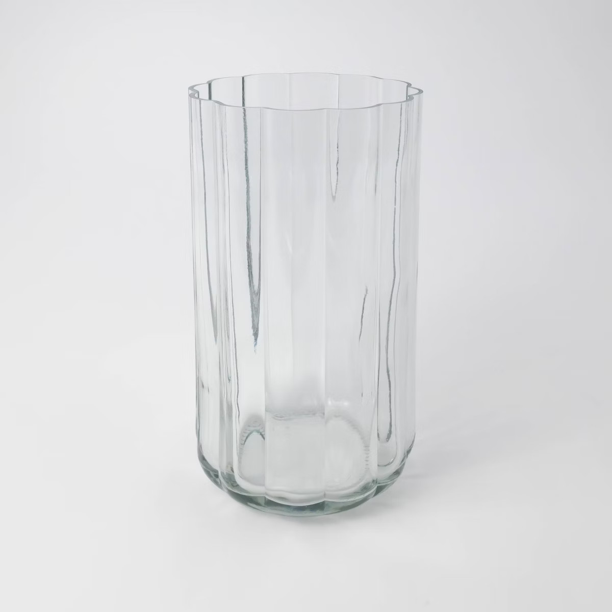 MFR Studio Scalloped Glass Vase Clear | Target