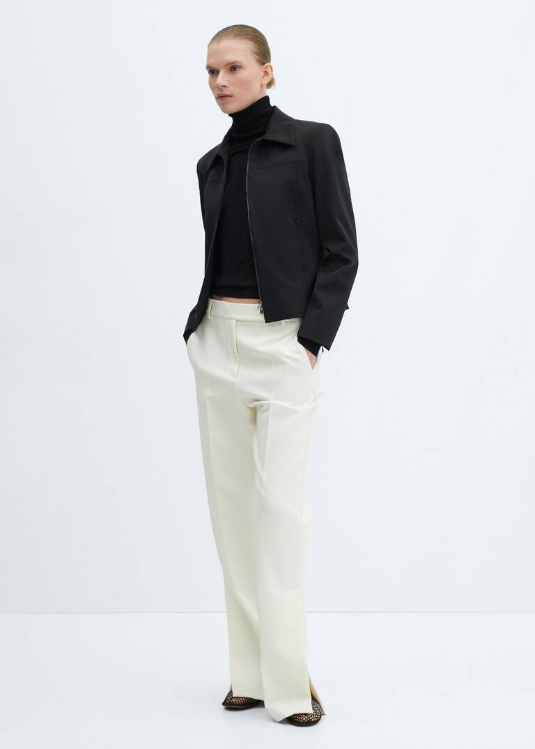 Fine-knit turtleneck sweater -  Women | Mango USA | MANGO (US)