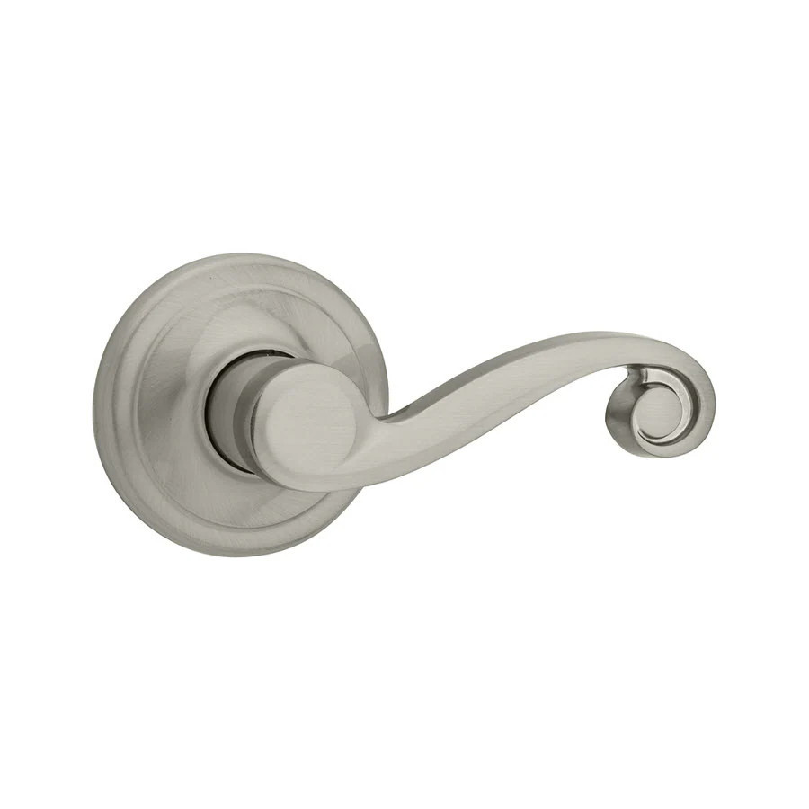 Kwikset Lido Satin nickel Interior/Exterior Hall/Closet Passage Door Handle in Bronze | 720LL 15 CP | Lowe's