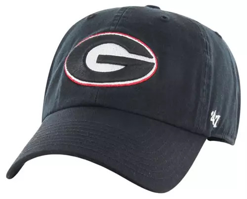 '47 Men's Georgia Bulldogs Clean Up Adjustable Black Hat | Dick's Sporting Goods
