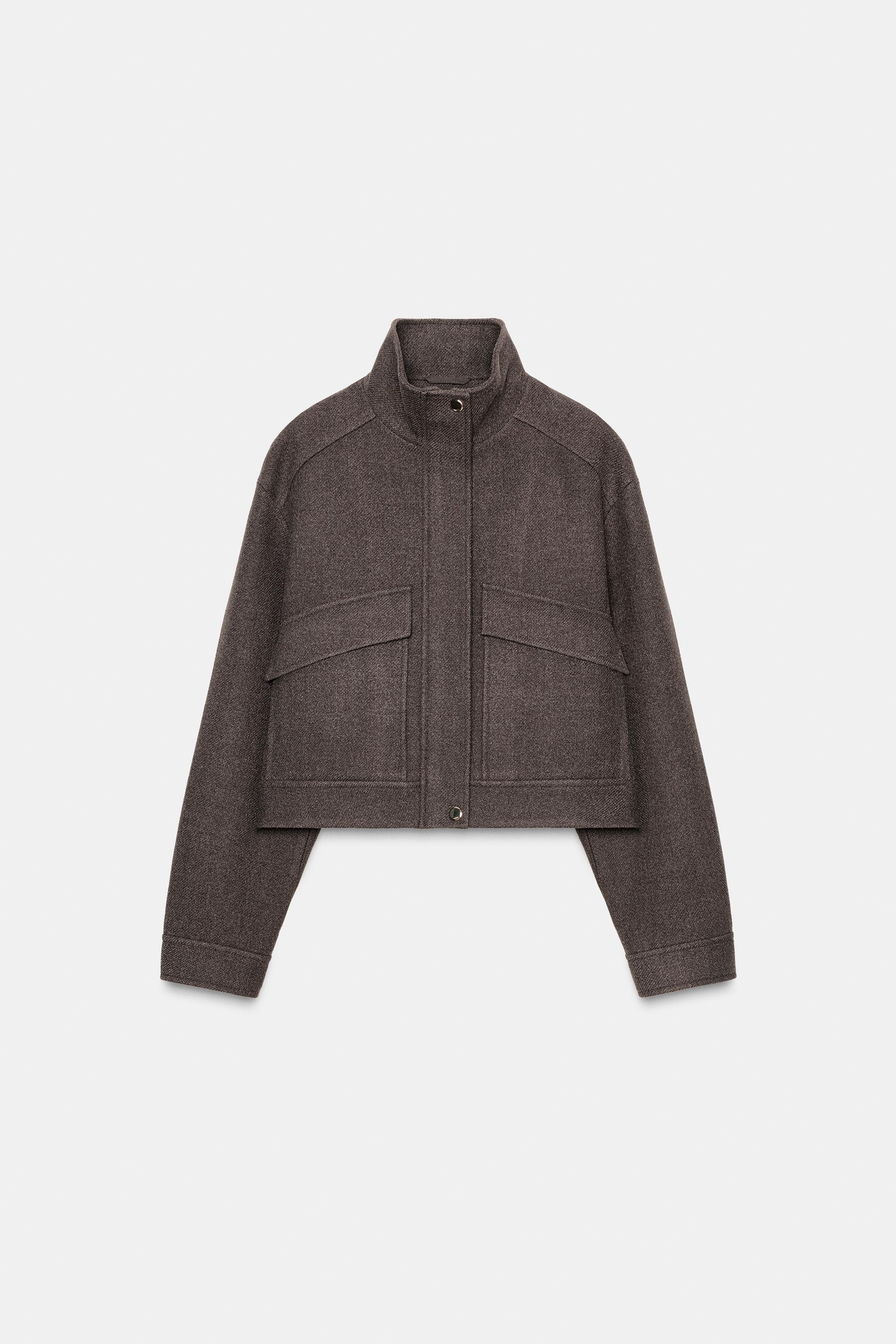 SOFT HIGH NECK JACKET | Zara US